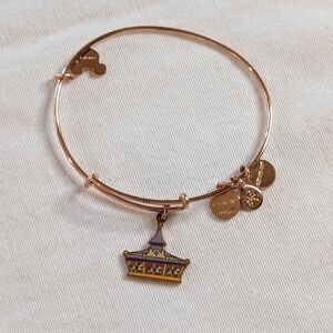 Alex and Ani Rose Gold Bangle Bracelet | Disney King Arthur Carousel | EUC